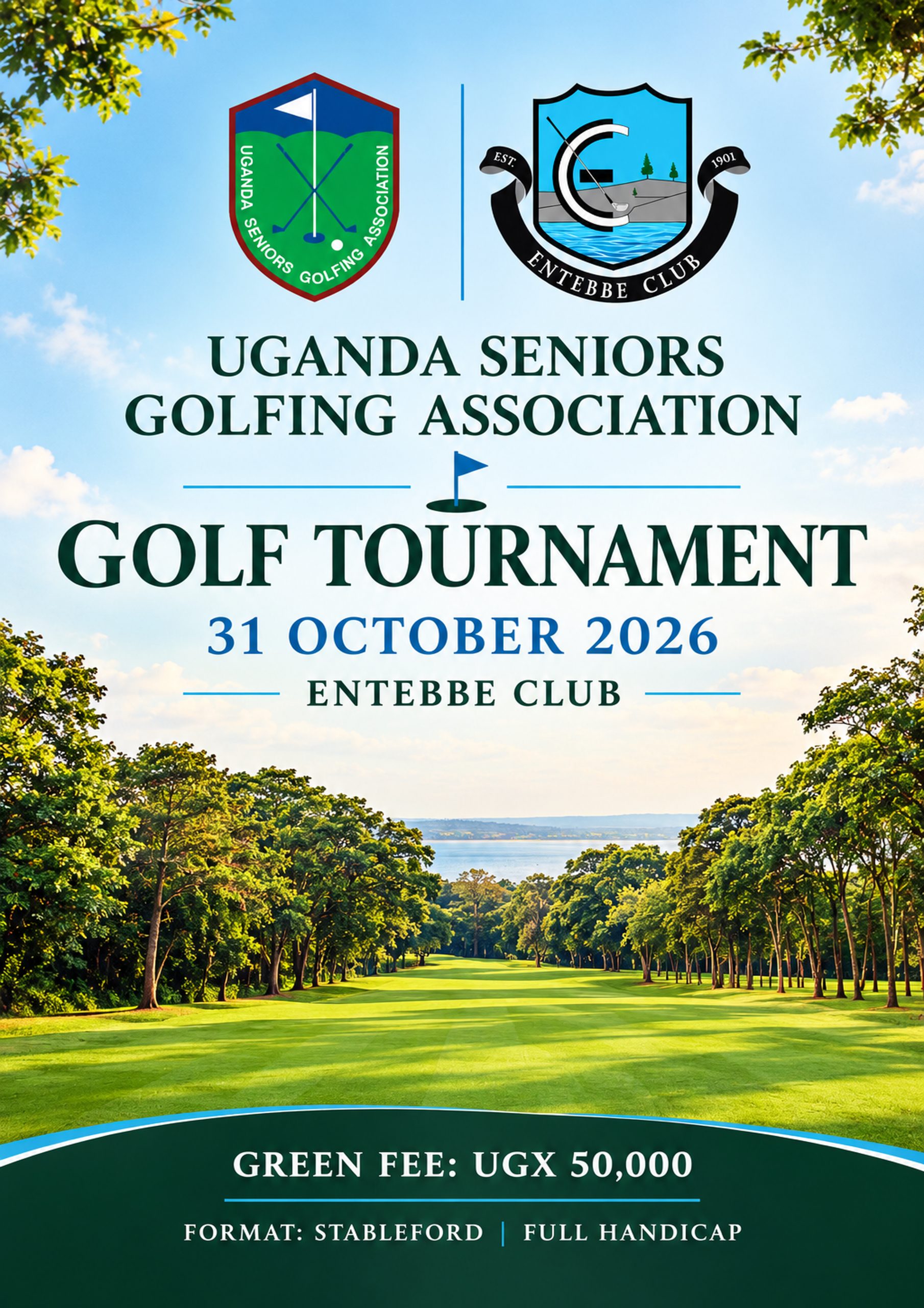 Seniors Golf Tournament Poster